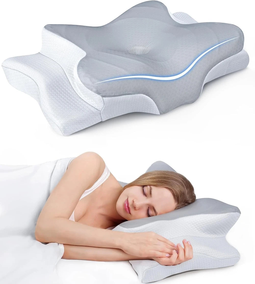 Ergonomic Contour Memory Foam Pillow