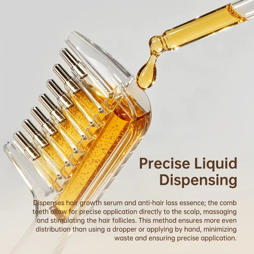 ScalpAura™ Massage Hair Oil Applicator Comb