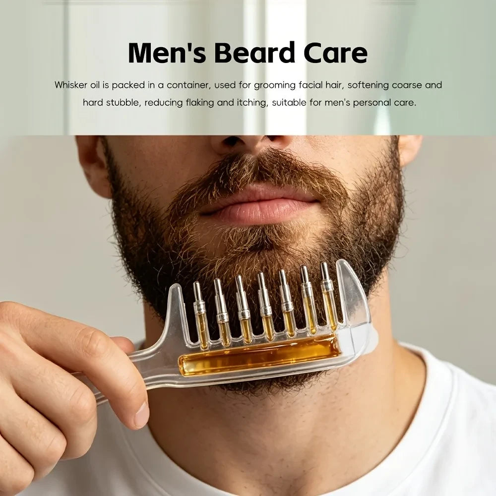 ScalpAura™ Massage Hair Oil Applicator Comb