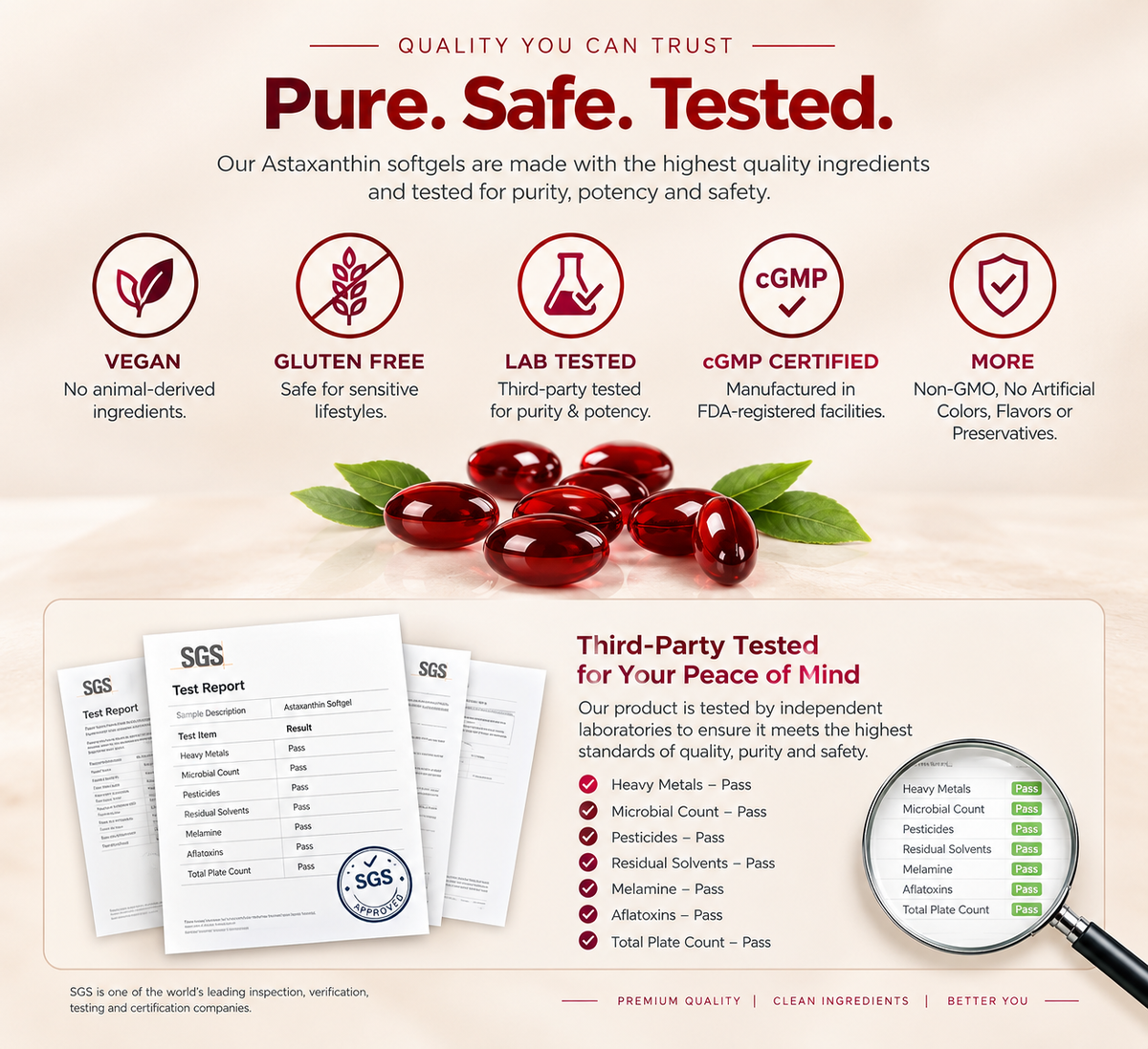 Astaxanthin 12mg Wellness Softgels